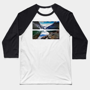 Lake Louise Victoria Glacier Alberta Canada Baseball T-Shirt